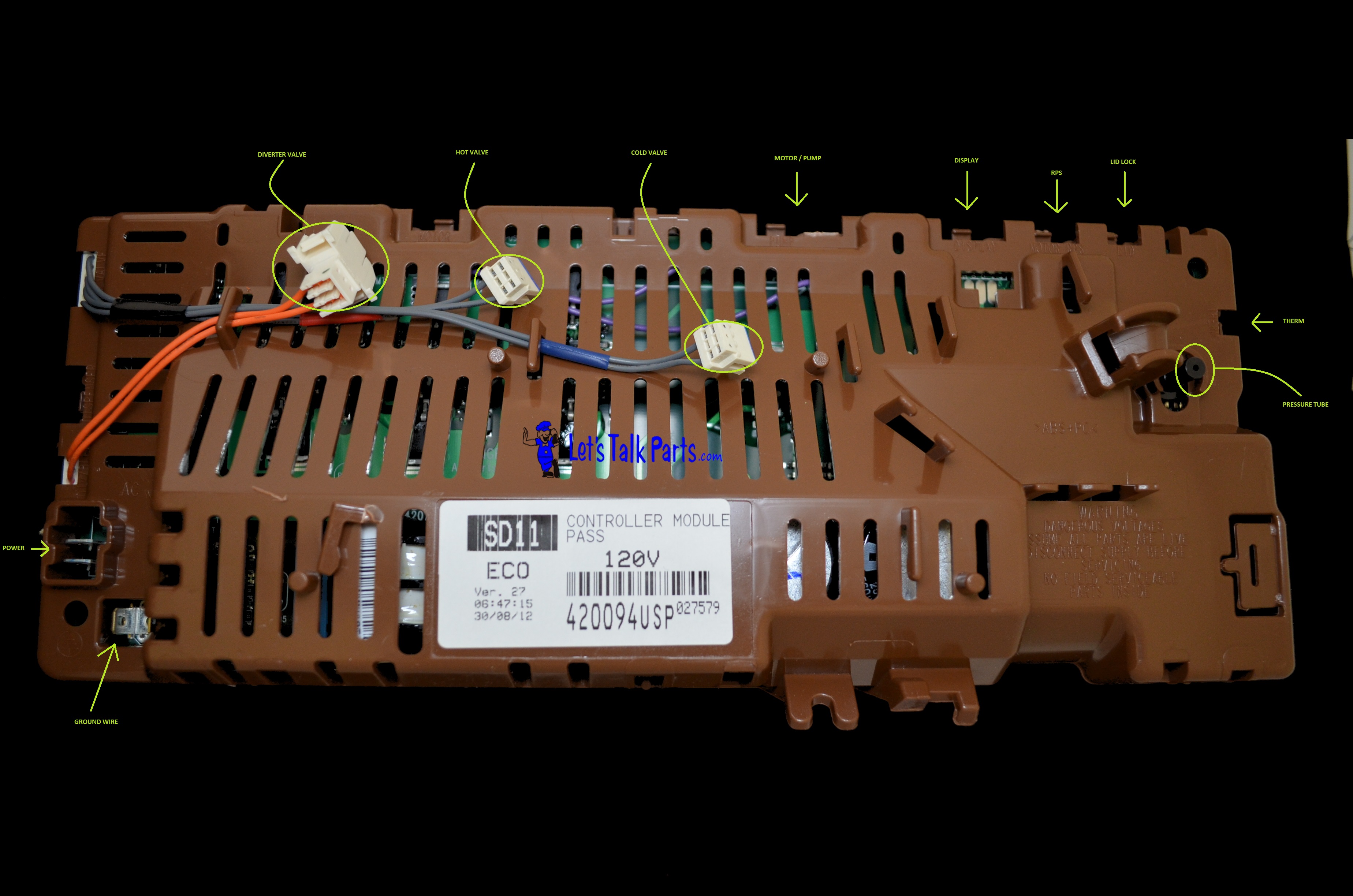 790803 GENUINE FISHER & PAYKEL CONTROLLER BOARD WH80 